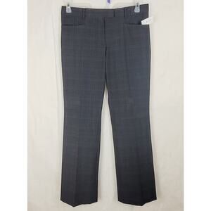 New Gap Modern Boot grey plaid trouser dress pants size 8 Preppy Career Academia